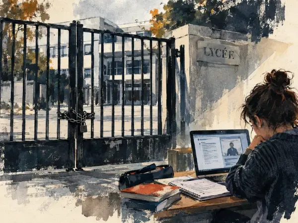 Illustration - lycées fermés en France