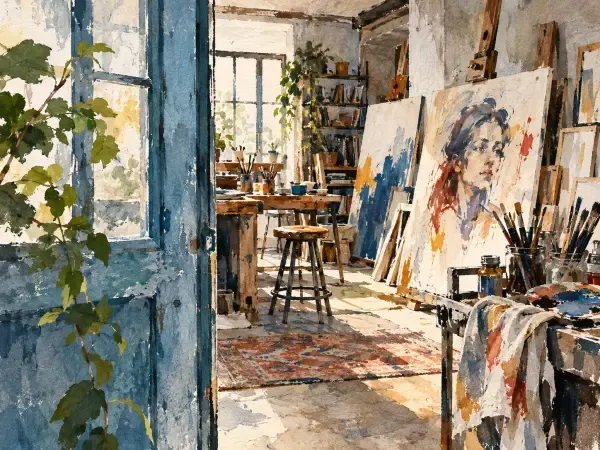 Illustration - atelier d’artiste ouvert