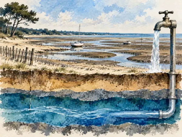 Illustration - sécheresse sur le Bassin d’Arcachon
