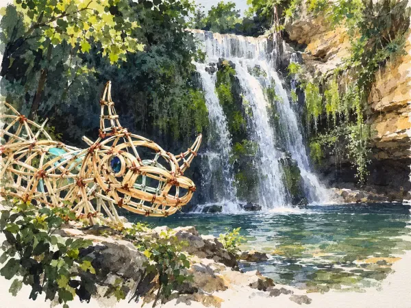 Illustration du ruisseau des Aygalades