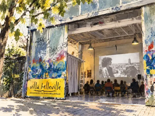 Illustration - Cinéma de quartier à Belleville