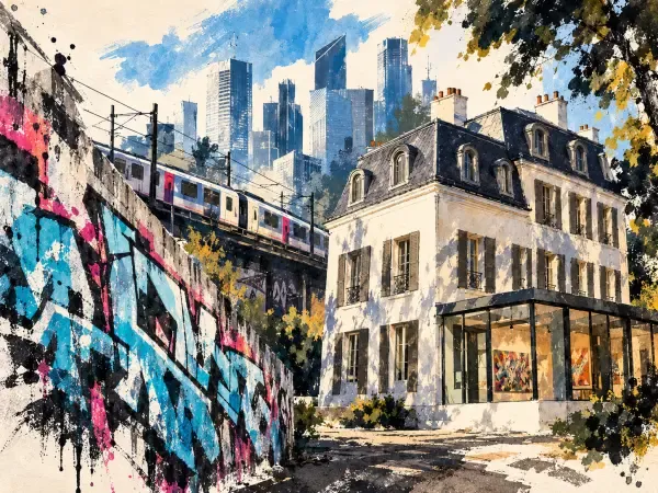 Illustration - Graffiti entre Puteaux et La Défense