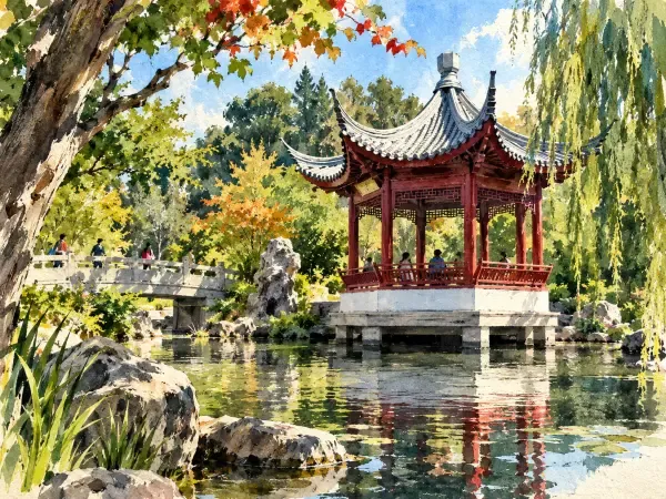 Illustration - Jardin japonais de Borély