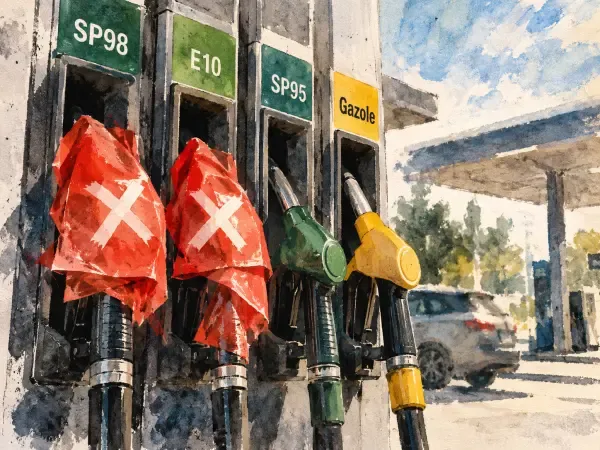 Illustration de pompes à carburant