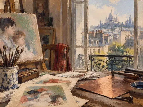 Illustration - Mary Cassatt dans son atelier parisien