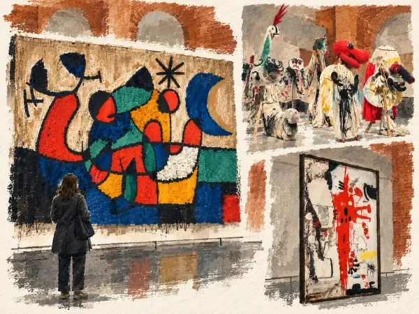 Illustration de Miró aux Abattoirs