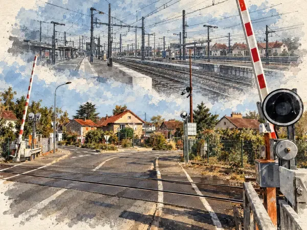Illustration d’un passage ferroviaire