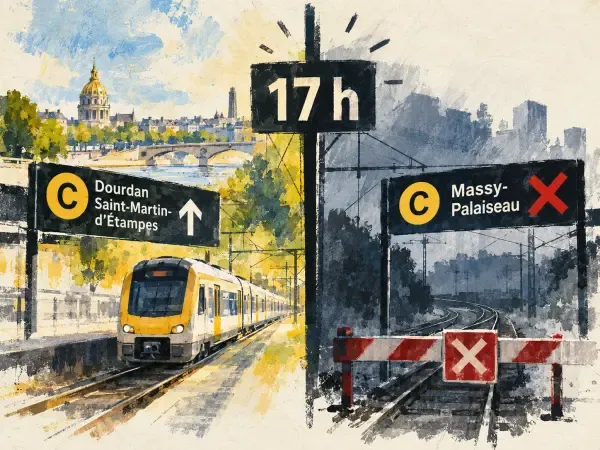 Illustration - RER C et voies franciliennes