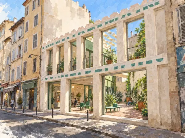 Illustration - patio rue d’Aubagne