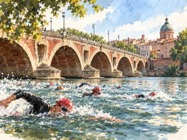 Illustration - triathlon dans Toulouse