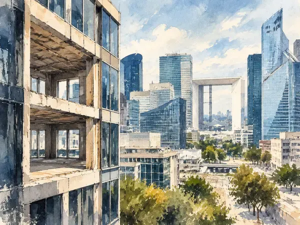 Bureaux vides transformés en logements