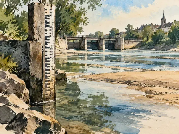 Illustration - rivière sous surveillance