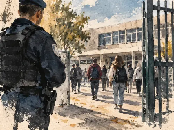 Illustration - lycée sécurisé