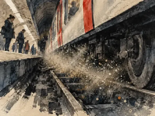 Illustration - métro souterrain lyonnais