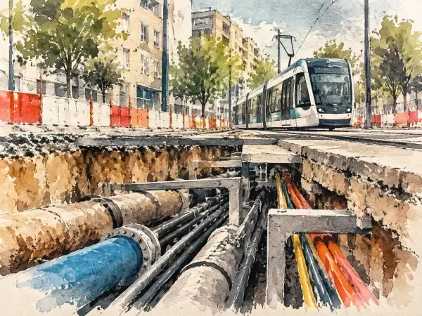 Illustration du tram T1 à Rueil