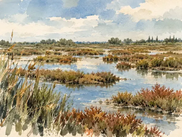 Illustration - marais de Camargue