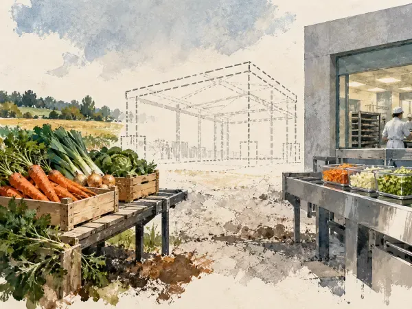 Illustration - légumes destinés aux cantines