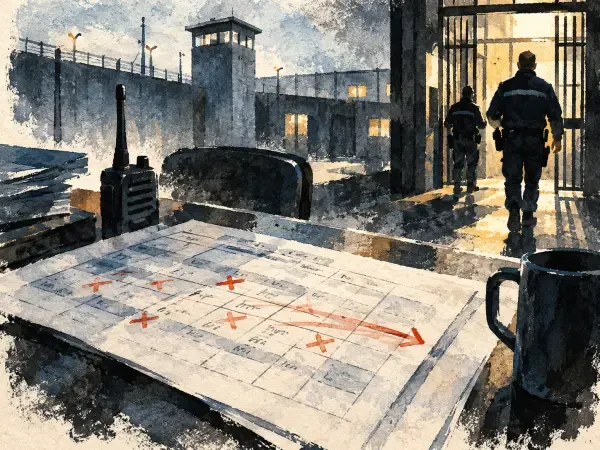 Illustration du centre de détention