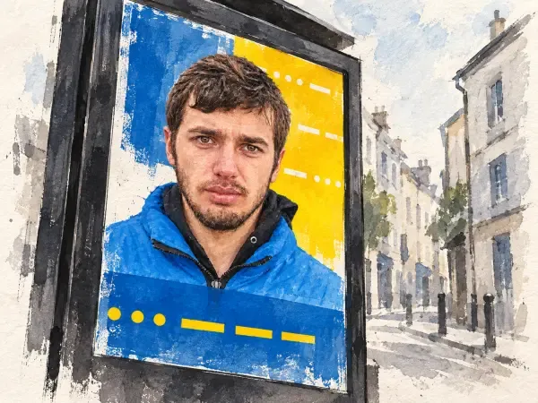 Illustration - portrait d’un civil ukrainien
