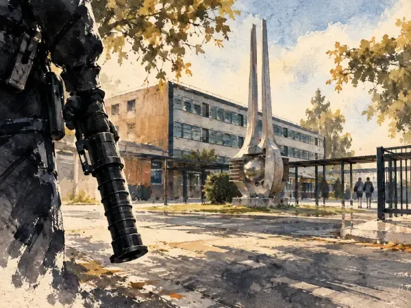 Illustration - police et lycée à Saint-Ouen