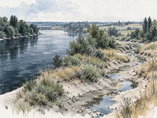 Illustration des lacs et du Réveillon