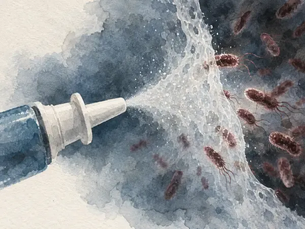 Illustration - Vaccin nasal contre la coqueluche