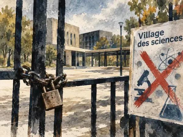 Illustration - Campus universitaire aux accès fermés