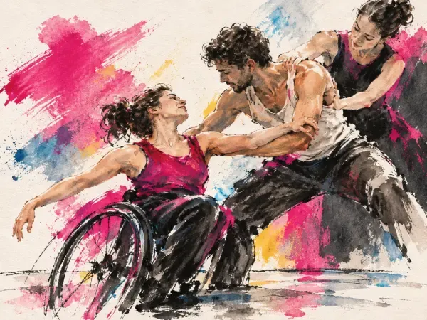 Illustration - Danseurs improvisant à Créteil