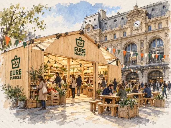 Illustration - Supérette éphémère de produits de l’Eure