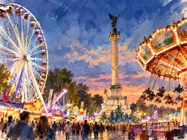 Illustration - Manèges de la Foire aux Plaisirs
