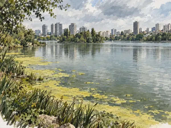 Illustration - Lac de Créteil et ses berges