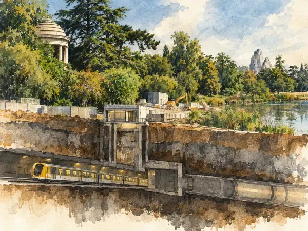 Illustration - Métro près du bois de Vincennes
