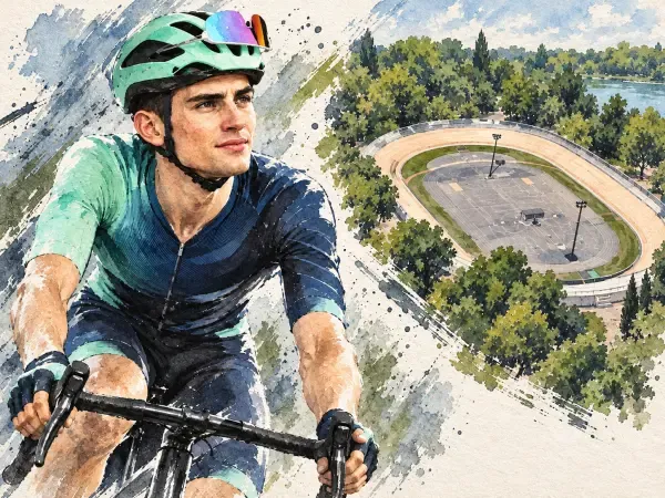 Illustration - Cycliste attaquant sur une route montagneuse