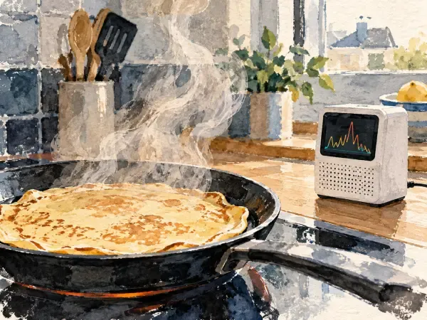 Illustration - Crêpes, capteur et ver marin