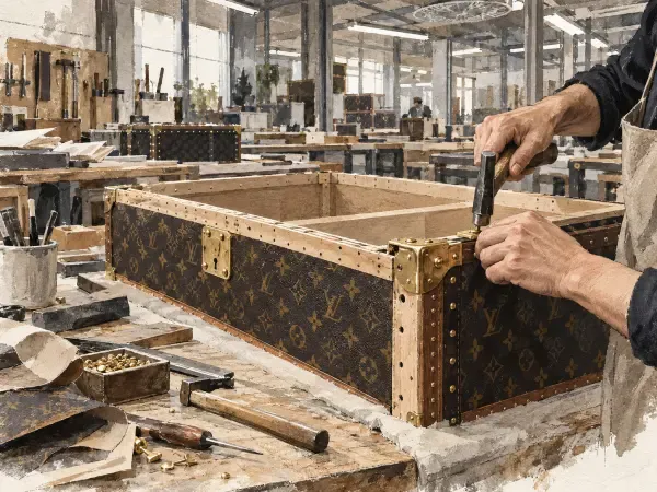Illustration - Fabrication artisanale de malles