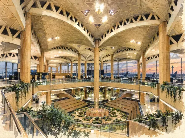 Illustration de l'aéroport international de Riyad