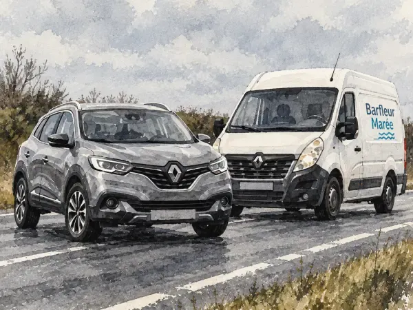Illustration - route départementale dans le Calvados