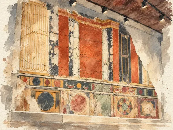 Illustration des peintures romaines de Genainville
