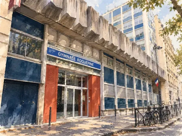 Illustration d'un gymnase parisien
