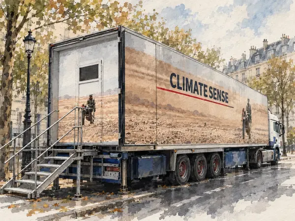 Illustration - camion de simulation climatique