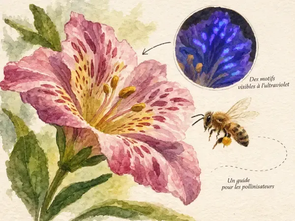 Illustration - Fleurs et forêt au fil des saisons