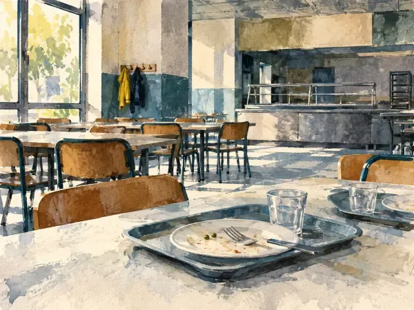 Illustration - Cantine scolaire au Havre