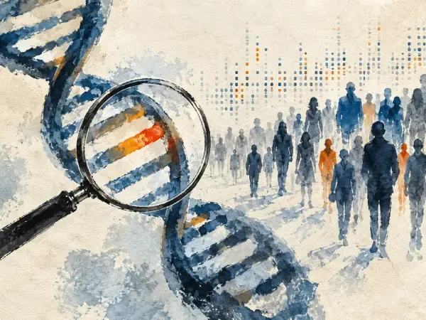 Illustration - ADN et recherche génétique