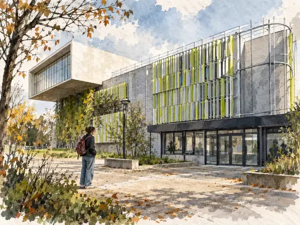 Illustration - accès fermé à un campus universitaire