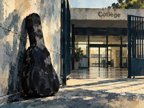 Illustration - collège et alarme