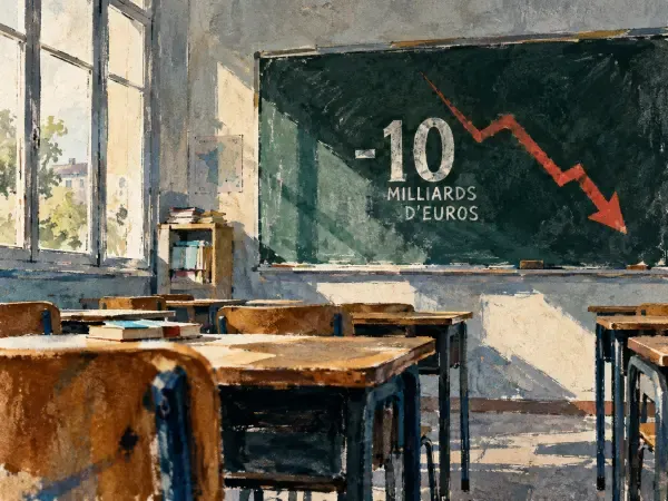 Illustration - budget scolaire et retraites