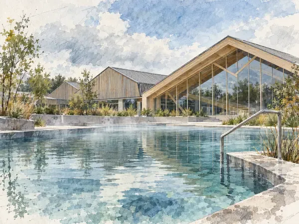 Illustration - bassins du centre aquatique