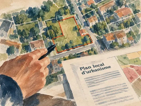 Illustration - Parcelles cartographiées et règlements d'urbanisme