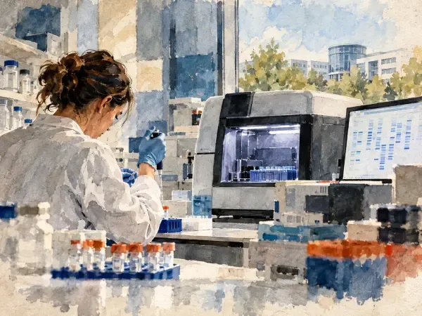 Illustration - Laboratoire de génomique à Évry