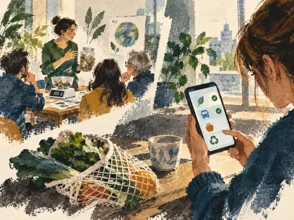 Illustration - Défis écologiques sur écran à Issy